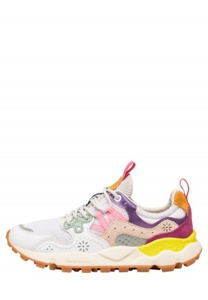 Flower Mountain Yamano 3 Sneakers Dames Wit Paars | VBO3569CQ