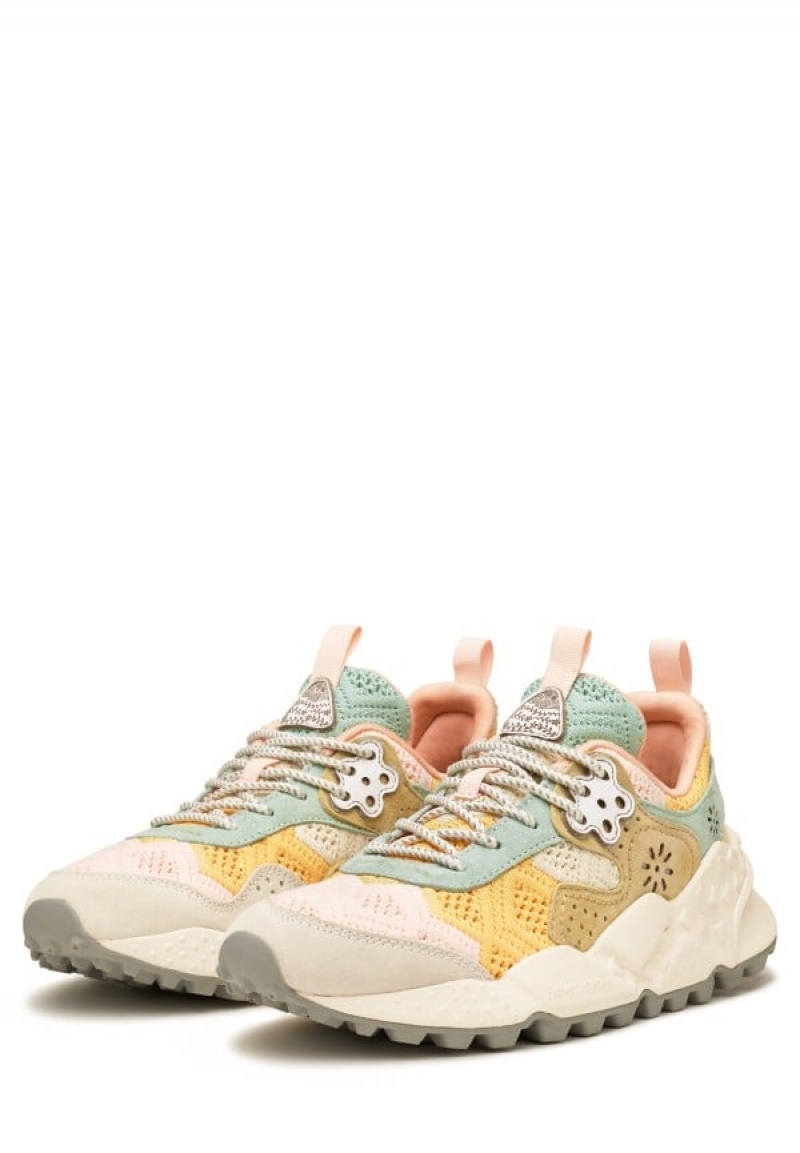 Flower Mountain Kotetsu Sneakers Dames Roze Grijs | RHW3076QR