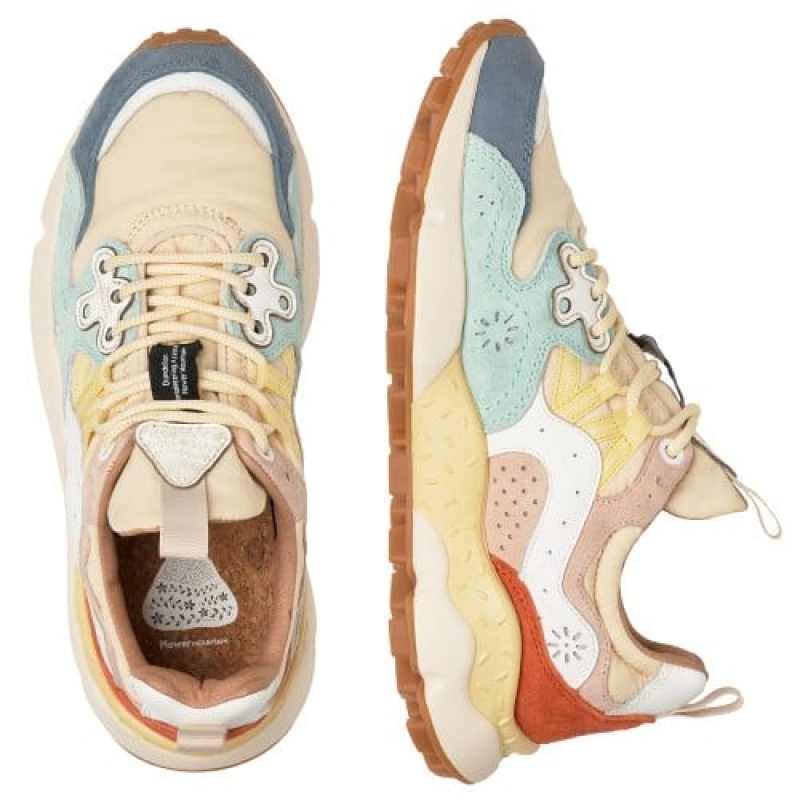 Flower Mountain Yamano 3 Sneakers Dames Blauw | QEL2092TX