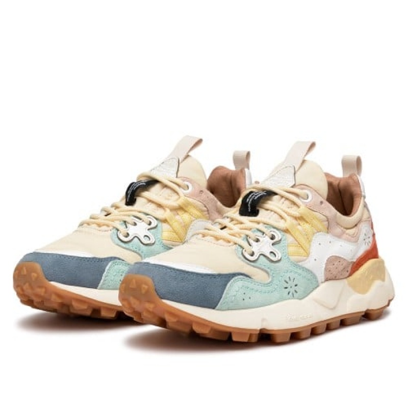 Flower Mountain Yamano 3 Sneakers Dames Blauw | QEL2092TX